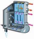 The refrigerant dryer consists of four main components.