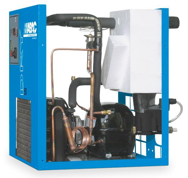 Lay-out: DRY 20-130 Instrumental panel Bypass valve Air Air exchanger Air Refrigerant evaporator Condensate
