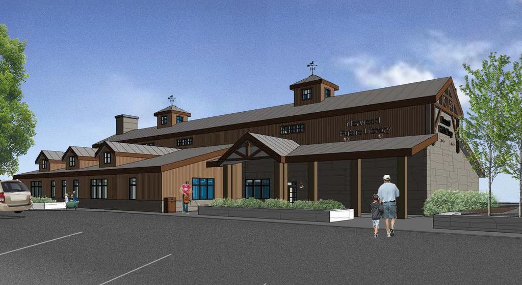 The new Norwood Public Library is based on a lot that is a few blocks south of Highway 145 (Main Street) in Norwood, Colorado at the intersection of Pine Street and San Miguel Street.