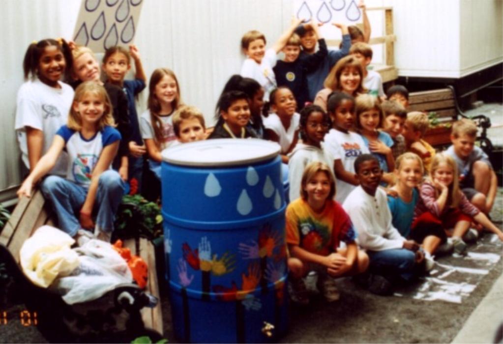 Rain Barrel Use In Outdoor Classrooms A rain barrel