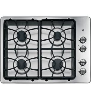 Deep-recessed cooktop - Contains spills for quick and easy cleaning Sealed cooktop burners - Keep spillover contained on cooktop, making cleaning quick and easy 15,000 BTU Power Boil burner -