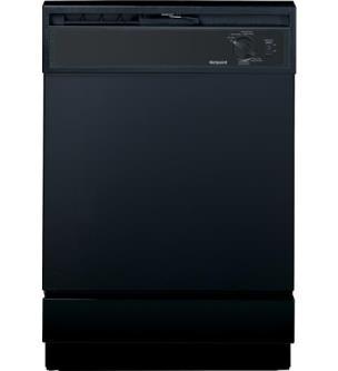 NREIA National Appliance Program - Black Model#: HDA2100HBB Hotpoint Built-In Dishwasher 34 in X 25 3/4 in X 24 in Piranha hard food disposer - Grinds food into small particles that are washed away