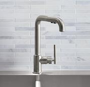 Purist Single-Hole Pullout Kitchen Faucet High-Arch Spout Offers Superior Clearance