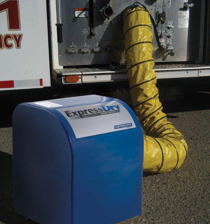 FLEXIBILITY FOR SPECIAL OPS DRYING Adding dimension, the ExpressDry Special Ops Gear Dryer is best suited for fire departments responsible for everything from firefighting to swift water and ice