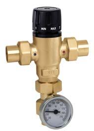 The MixCal is fail cold: for any failure of cold or hot inlets or valve function, the hot water port closes.
