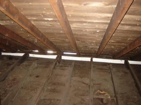 21322 Roof Leaks All roof leaks must be repaired before insulating attic. If roof leaks cannot be repaired, contact the Weatherization Agency.