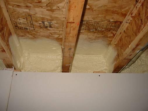 Wood furring strips and gypsum board (if used) shall be held off the basement floor by a minimum 1 inch to prevent capillary action from the basement floor.