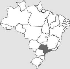 In total: 20 invaded plots and 20 non-invaded plots Location in São Paulo State ÁGUAS DE