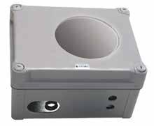 OSID Environmental Housing for Imagers and Emitters OSID-EH IP66, NEMA 4-4X for use in harsh environments Imager with extra viewing opening for Alarm and Fault LEDS Dedicated entry for OSP-001 FTDI