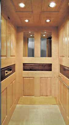 CUSTOM CAB DESIGN Our in house design team is able to provide a custom elevator that will