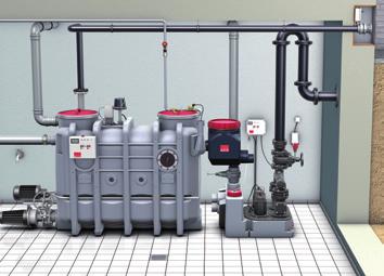 Eco-Jet and Hydrojet oval grease separators made of polyethylene for free-standing installation 18 The figure shows the Hydrojet-OAE NS4 sampling pipe and lifting plant must be ordered separately.