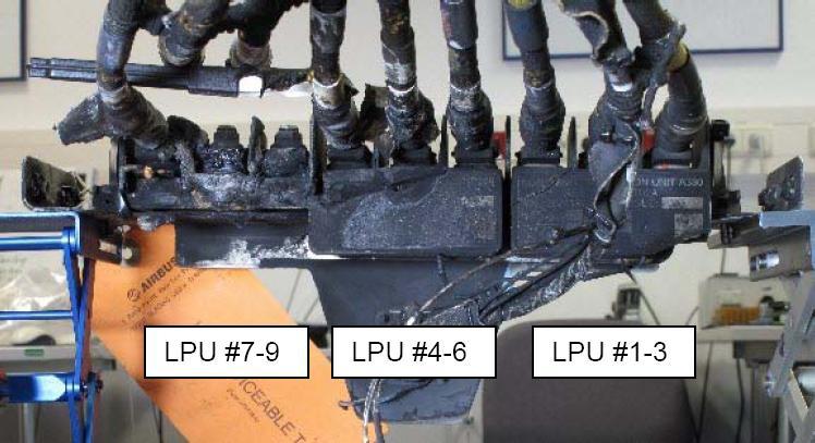 1.2.2 The Lightning Protection Units (LPUs) connected to the feeder terminal block showed signs of melting (see Figure 5).