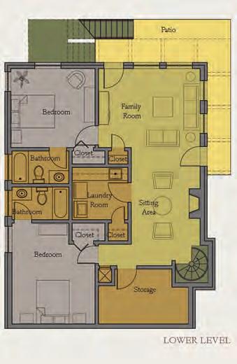 main floor Guest bathroom Coat closet 2-story back porch/terrace with exterior stair Master