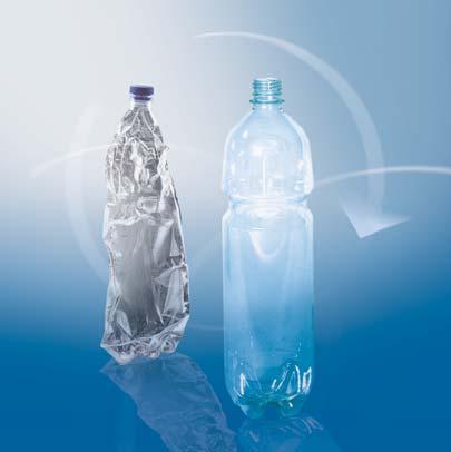 Two factors are decisive here: Erema to increase the viscosity of the PET in the process Extensive tests have confirmed that the reclaim, as produced with the Erema -technology, meets food packaging