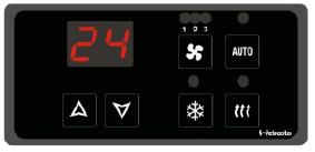 controller with on/off, 3 speed fan Optional digital controller System Specifications