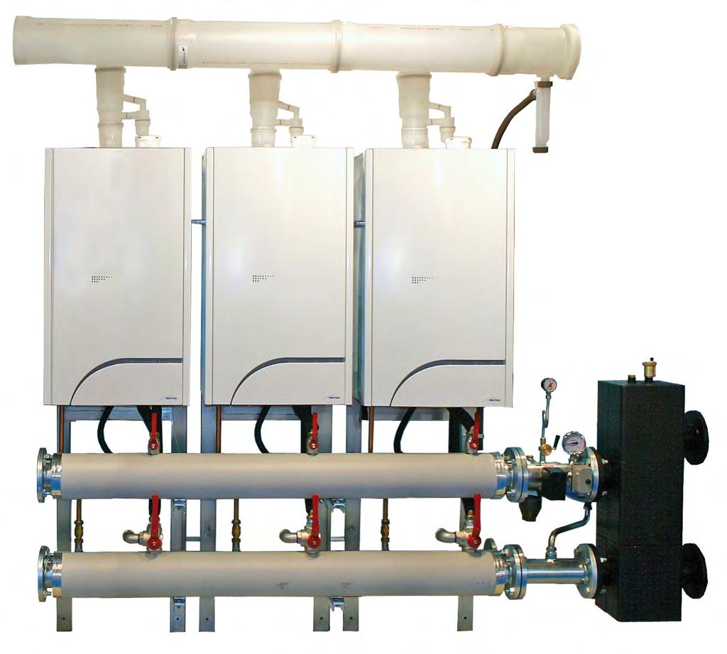 Multiple modulating / condensing boilers