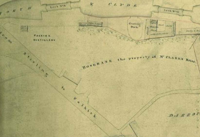 Historical Notes The Forth and Clyde Canal (Canmore ID 106253) was opened in 1790 and allowed the sea going vessels of the period to move between the Firth of Clyde and the Firth of Forth.