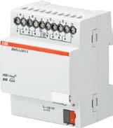 6-fold device for 230 V AC motors, including binary inputs Control of Shutters and Blinds but also loads