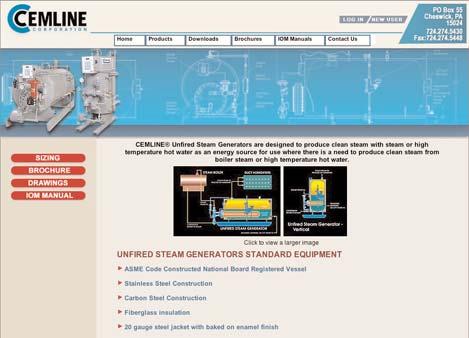 Cemline Unfired Steam Generators www.cemline.