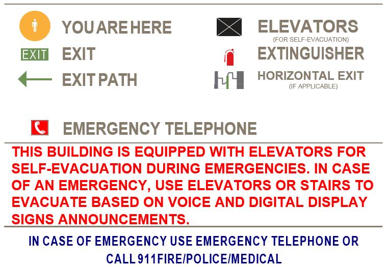 AND WITHOUT AREA OF REFUGE EVACUATION PLAN 555 BIRCH