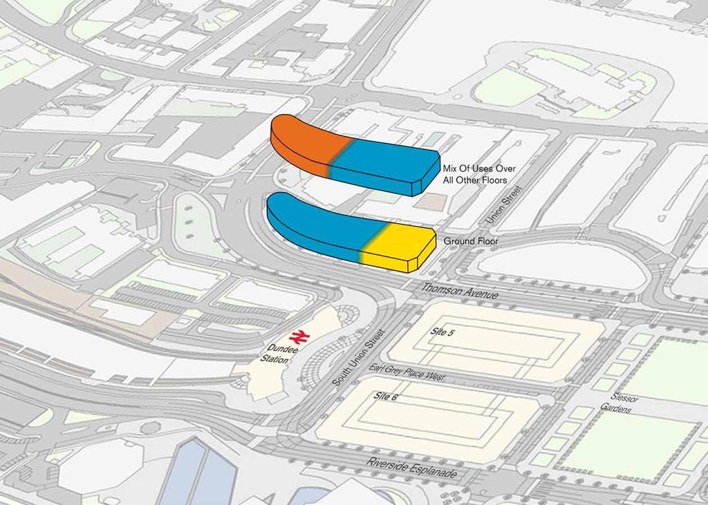 Central Waterfront Site 2 Development Brief 10 Uses North-East Frontage, Ground Floor (Facing Malmaison Hotel) An active ground floor use is essential on this frontage and will