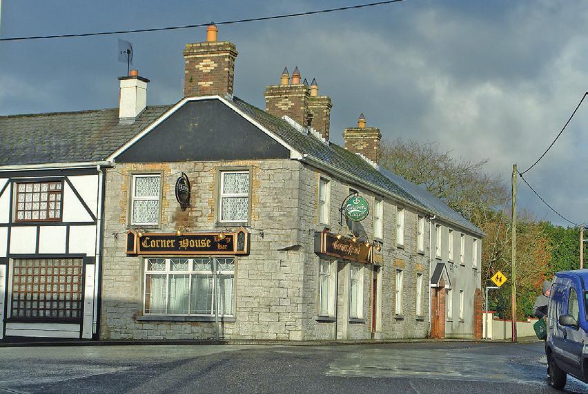 2 Eight-bay, two-storey public house Architecturally valuable features - roof pitch; chimneys on ridge of roof; - original sash windows on upper floors; - decorative but simple plaster work on the