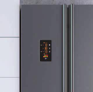 ( freezer ): 90 litres Color Stainless steel White Full No Frost combi refrigerator Touch  Antibacterial systems Noise level : 43 dba Total gross capacity : 320