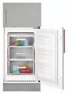 35 dba Total gross capacity : 135 litres Net capacity ( fridge ): 126 litres Built-under freezer 3 freezing drawers Door on door