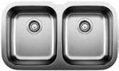 TM U 1½ Sink Specification Optional accessories $ 27 1 2" # $ 13 1 2" # $10 1 2"# $ 15 3 4" # 30 (760 mm) Main 8 (205 mm) Sec.
