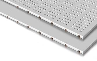 3 different sizes of ModuleStandard panels, 2 different sizes of ModuleGrid panels ModulStandardCeiling-Acoustic for permanently screwed ceiling structures Smooth plasterboard