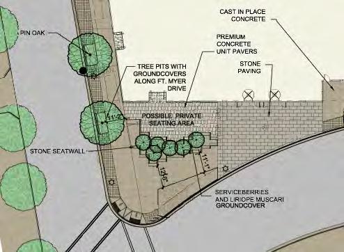 STREETSCAPE LANDSCAPE WILL BE UPDATED WHEN LANDSCAPE DESIGN IS FINALIZED NORTH MOORE STREET Streetscape Details