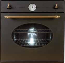 7 kw NPC60 60cm Colonial pluri-multifunction oven white or black fan cooling cavity prevents damage to the cabinetry and comfort to controls closed door grilling and heat reducing shroud designer
