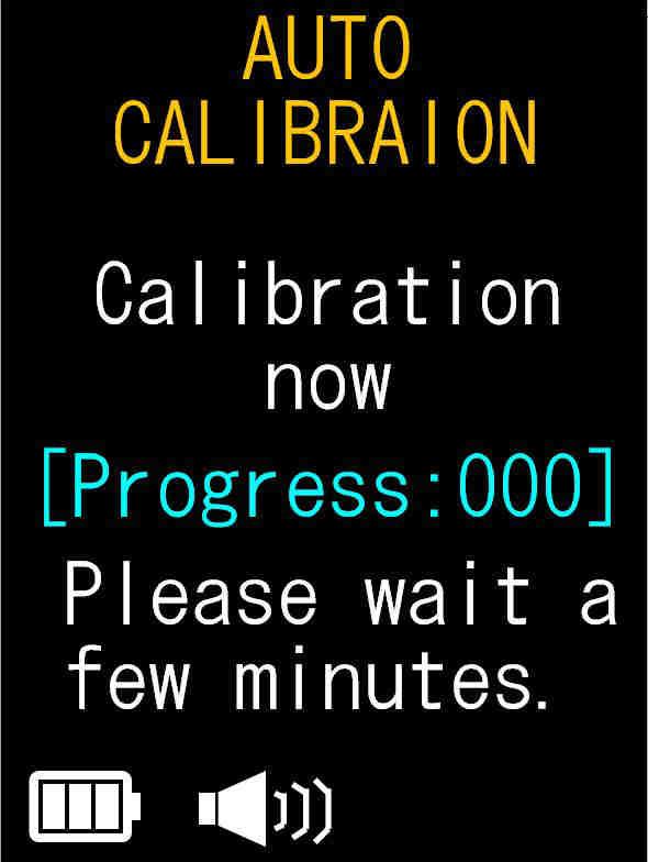 5.4 Automatic Calibration If SELF TEST FAILURE is displayed at startup, perform an automatic calibration using the procedure below. 1.