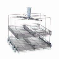 D-CS2 LOWER LEVEL SURGICAL INSTRUMENT TROLLEY Basic lower trolley for the WD2050 series. It holds baskets and supports for surgical instrument treatment.