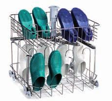 Positioning on a standard CS3 trolley or CS1-1/CS2 in machines with rails. Space needed: half a rack for each level.