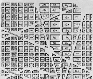 Figure 4. Part town plan of Washington D.C.