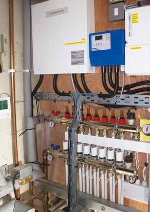 The application Emmeti manifolds and controls used for both the underfloor heating and wall hung radiator systems.