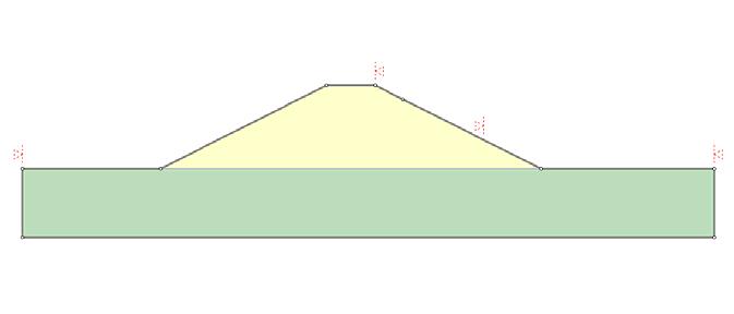 It is possible here to specify coordinates of the limits but it is easier to do this graphically by dragging them along the slope surface, so click on OK to close the dialog.