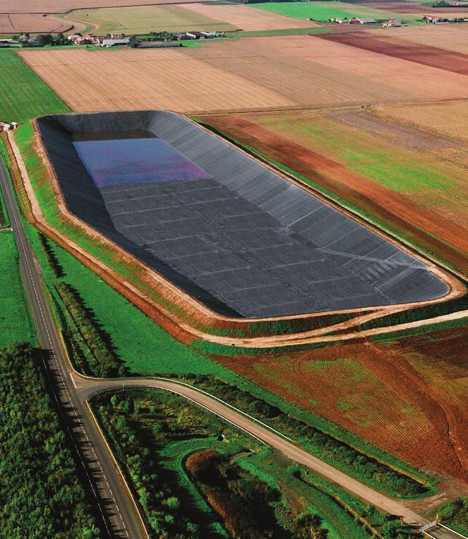 The Clean Water Act required the use of geomembrane liner systems in waste treatment lagoons at many publicly operated wastewater treatment