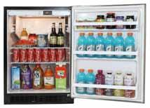 interior lighting 33 3 /4 " minimum H x 23 7 /8 " W x 24 1 /16 " D Height adjustment up to 1" with leveling legs Specify right or left hand door swing when ordering Energy Star rated 24" Refrigerator