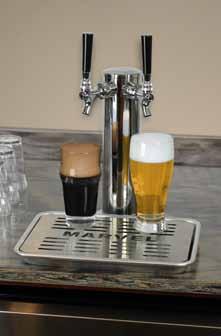 ordering Optional accessory items include: ᴏᴏ Twin tap kit for use with two 1/6 barrel kegs - Part No. 42249027.