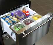 Designed exclusively to fit Marvel s models 61WCM and 66WCM Drawer Divider Stainless steel drawer dividers neatly hold food and beverages in place,