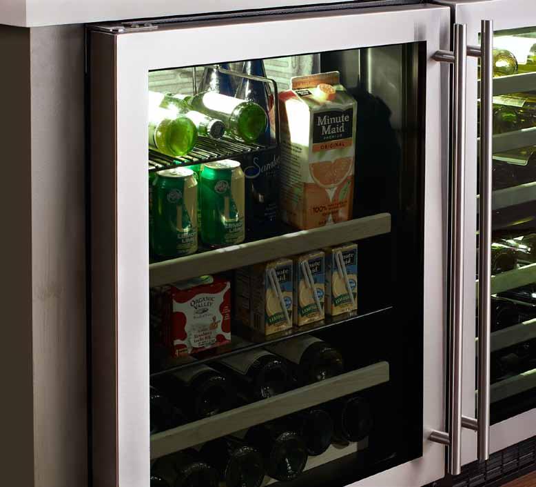 BEVERAGE CENTERS Marvel offers the perfect storage centers for your beverages and wine.