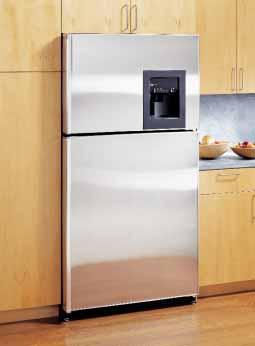 Profile CustomStyle Top-Freezer Refrigerators Trimless and installed trim models Profile Trimless Model PTC22SFMBS Trimless models: