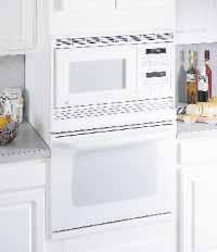 Microwave Upper/Convection Lower Profile 30" Built-In Double Oven JTP95WA White on white Fits most 30" cabinets SmartSet Electronic Controls Upfront interior oven lights Microwave Upper Oven 1.6 cu.