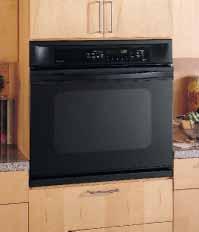 Built-In Single Ovens: 30" Electric These models include Flush appearance installation Fits most 30" cabinets TrueTemp System SmartSet Electronic Controls Frameless glass oven door Exclusive Big View