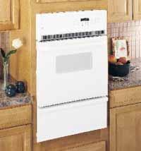 Bake option with Cook & Hold Variable broil Lower Oven Standard clean oven Rotary controls 24" Built-In Single Oven JRP15WW White on white Self-cleaning oven
