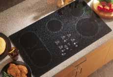 Built-In Cooktops: 36" Electric CleanDesign These models include Smooth frameless ceramic-glass CleanDesign cooktop Fingerprint and