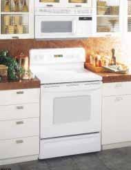 Profile Performance 30" Free-Standing Spectra Convection Range JB965SC Stainless steel CleanDesign oven interior Right rear 6" burner with warming option Two 7" ribbon heating elements with