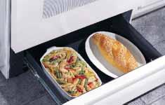 The new warming drawer lets you prepare side dishes at your own pace.
